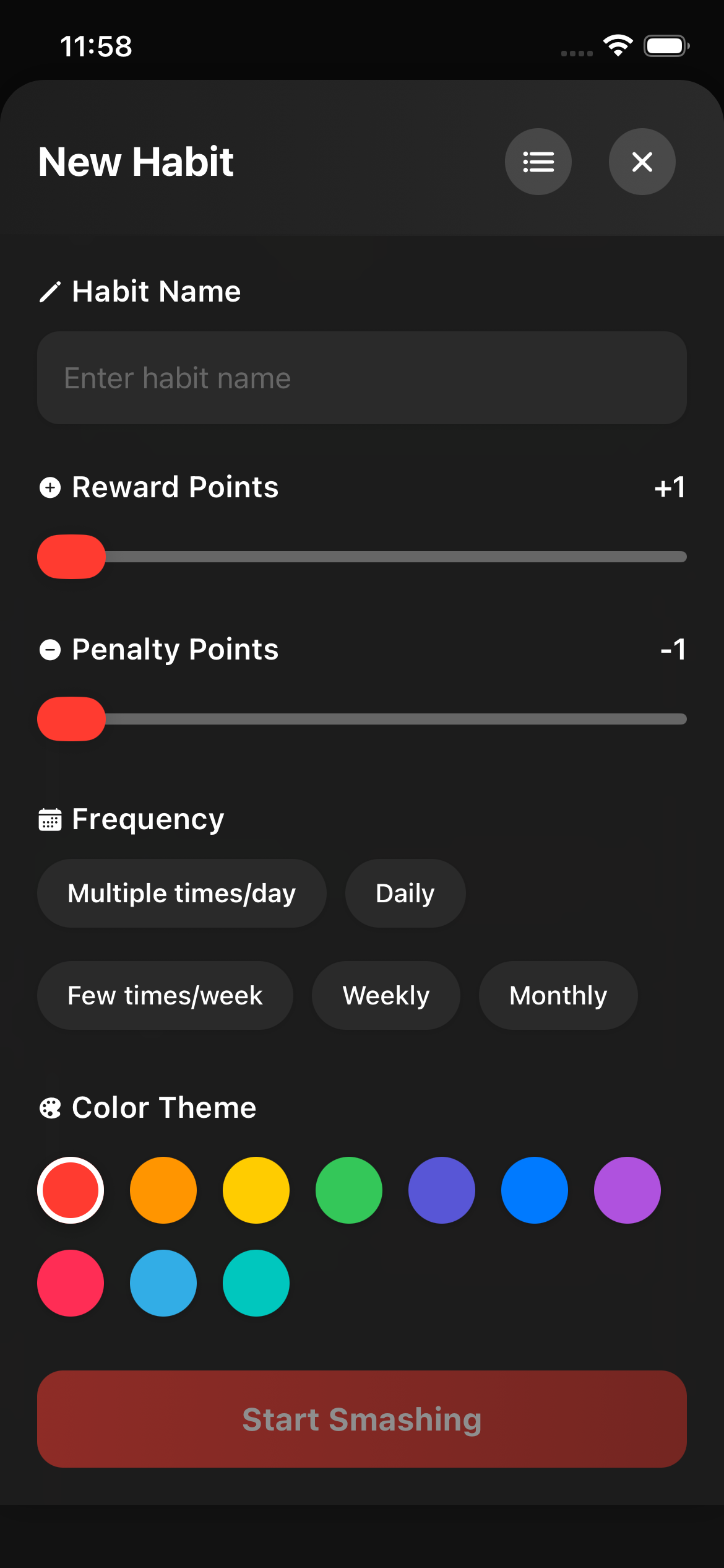 HabitSmash screenshot 3