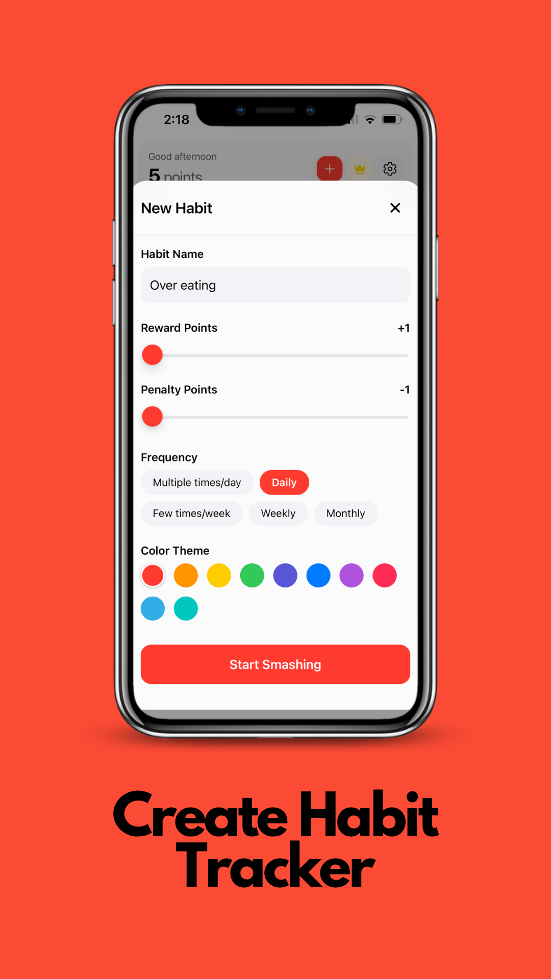 HabitSmash screenshot 1
