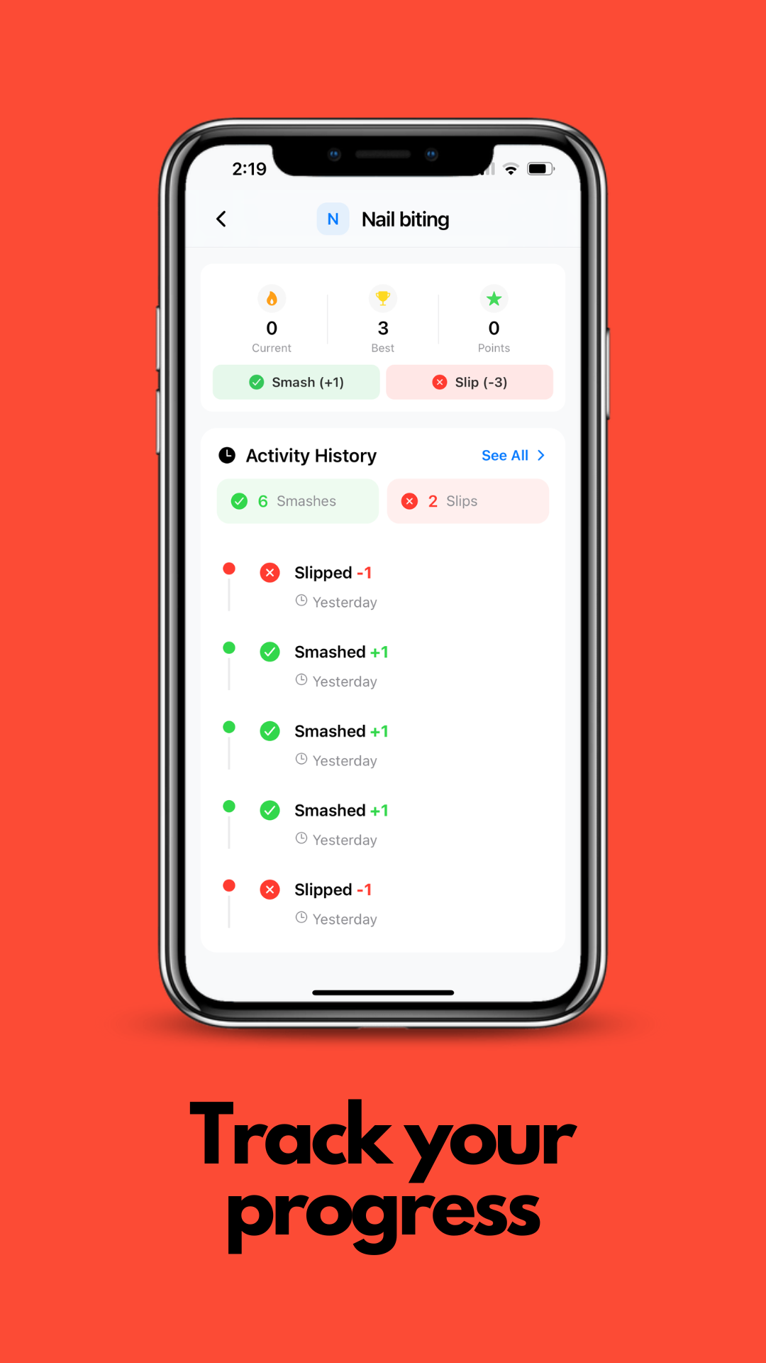 HabitSmash screenshot 2